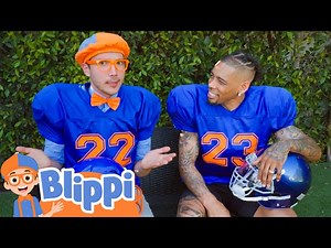Blippi Joins the NFL | Blippi - Learn Colors and Science - Videos For Kids