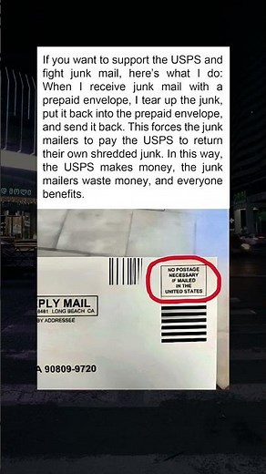 "How to Turn Junk Mail into a Win for the USPS!"