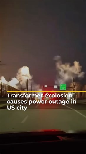 This is the moment a transformer explosion in the US city of Cleveland, Ohio, knocked down multiple power lines, causing widespread outages. | Al Jazeera English
