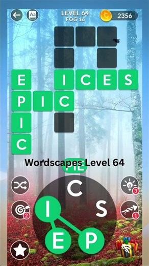 Wordscapes Level 64 Answers