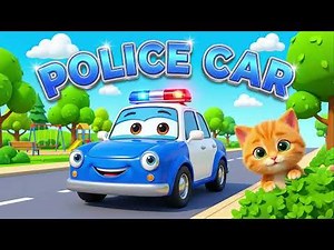 Police Car Song for Kids | Woop Woop Siren | Rescue Vehicles & Nursery Rhymes