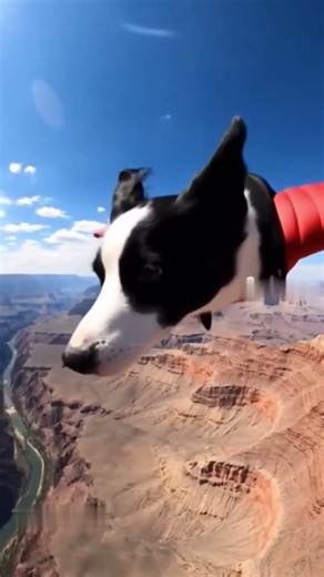 GoPro Wingsuit Dog Over the Grand Canyon 🐾🪂