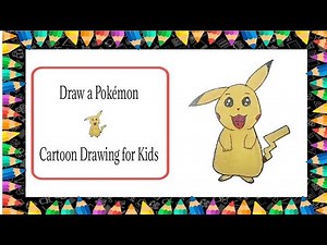 How to Draw Pokémon ✏️ | Easy Cartoon Drawing for Kids