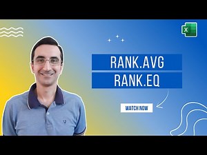Master RANK Function in Excel: RANK.AVG vs RANK.EQ Explained