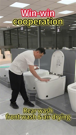 ✨Smart toilet with radar flip, heating, washing, drying & voice control. Factory supply, low MOQ.