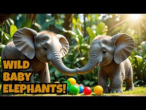 BABY ELEPHANTS in the Wild | Learn all about BABY ANIMALS