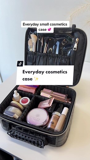 Customizable Everyday Small Cosmetic Case for Organized Makeup Storage