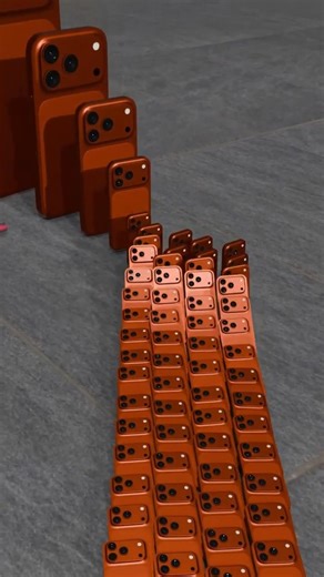 Giant iPhones creating a Huge Domino Effect 😱😱