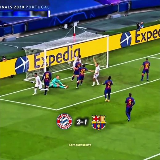 I recreated my first video | Bayern vs Barca 2020 UCL Quater Final