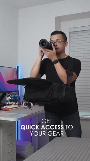 The worlds fastest open layout camera bag system. @BEVISGEAR
