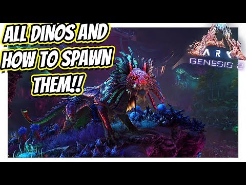 HOW TO SPAWN ALL NEW CREATURES FROM ARK GENESIS 2!! || Ark Survival Evolved!