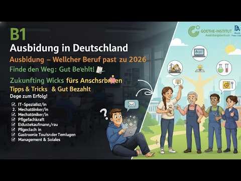 B1 Goethe Modelltest | Sprechen Teil 2 Präsentation | Ausbildung | Goethe & ÖSD B1 Exam