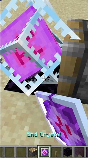 HOW TO PLACE MULTIPLE END CRYSTALS ON ONE BLOCK:MINECRAFT #minecraft #shorts #minecrafttutorial