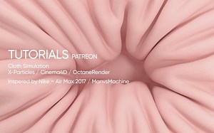 【C4D】布料动力学模拟&Cloth Simulation / X-Particles / Octane Render