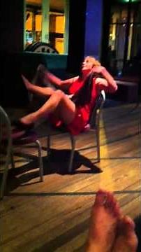 Drunk Lady in Red