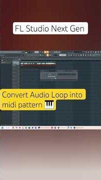 Converting Audio Loops to MIDI🎹 #shorts #flstudio #flstudiohindi