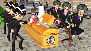 Scary Teacher 3D Nick and Tani Troll Miss T with Ostrich and Coffin Dance Compilation | Granny - Horror Game