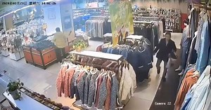 Caught on camera: Supermarket floor collapses, shopper falls through it