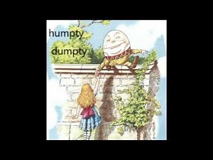 【 ハンプティ・ダンプティ Humpty Dumpty】英語の歌