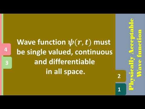 Condition for Acceptable Wavefunction