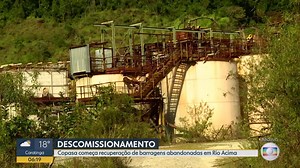 Copasa começa recuperação de barragens abandonadas pela Mundo Mineração em Rio Acima