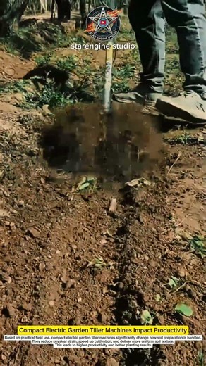 Compact Electric Garden Tiller Machines Impact Productivity #machines