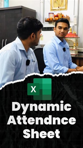 How To Make Dynamic Attendance Sheet In Excel #mybigguide #excel #shorts | Abhimanyu Bhardwaj | Facebook