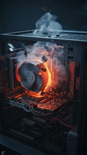 #PCOverheat #GamingRig #CPU100C #ThermalMeltdown #OverclockFail #HotHardware #PCExplosion #2025