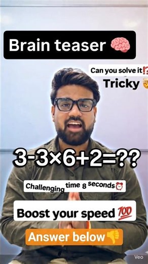 Boost your speed challenge 8 seconds⏰ 🥈 #trending #viral #maths #explore #ytshorts #ai #cgl#cpo
