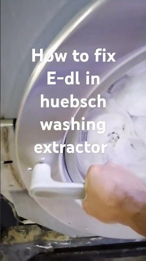 How to fix door E - dl error in huebsch washing extractor