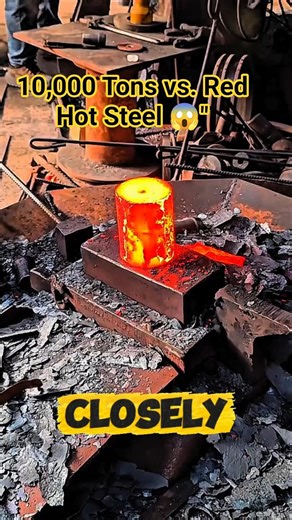Extreme 10,000lb Forging vs. Glowing Steel 😱