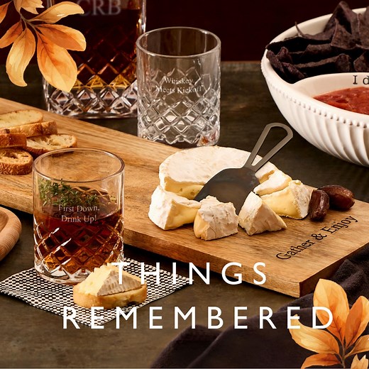 Whether it’s formal dinner or casual grazing, make every setting beautifully personal. ✨ | Things Remembered