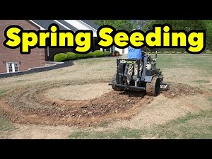 Lawn Grading and Planting Bermudagrass Seed In Real Time