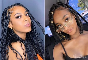 40 Medium Box Braids Style Ideas Trending Now | ThriveNaija