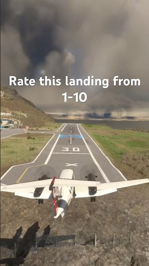 Landing at the shortest runway in the world!