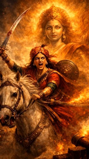 The legendary bravery of Rani Laxmibai ⚔️ #laxmibai #history #warrior