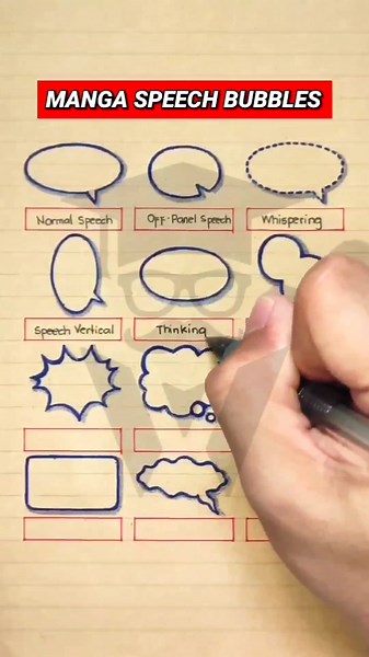 Different Types of Manga/ Comics Speech Bubbles