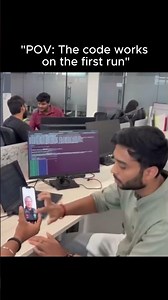 "POV: The code works on the first run" #tech