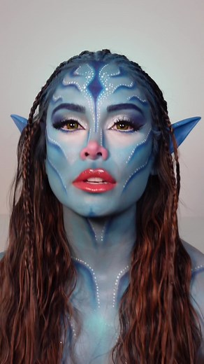 🩵 AVATAR 🩵 #makeupbymelimorales #halloweenbymelimorales #avatar #ma...