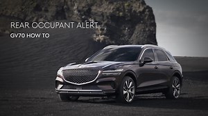 Advanced Rear Occupant Alert, available in the #GV70, helps prevent the driver from leaving a child or sleeping infant in the rear seat or pet in the luggage zone. The GV70 is equipped with a radar sensor that leads to more accurate detection of rear seat passengers. #ROA #GENESIS #GenesisGV70 #RearOccupantAlert | Hyundai Motor Group