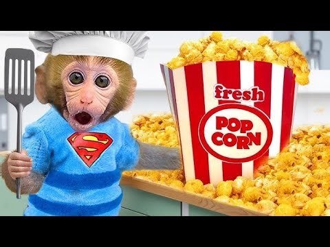 Monkey Baby make a color popcorn | Nursery Rhymes & Kids Songs |Bobby Kids Songs