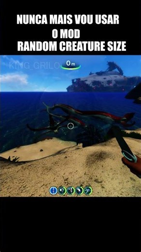 UM DOS MODS MAIS INSANOS DO SUBNAUTICA!!#terror #subnautica #talassofobia #mods
