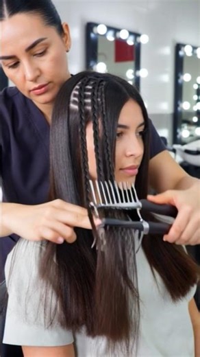 hair braiding using hair braiding machine #hairstyle #hair #braidmaids #slaid #braidhair