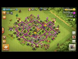 Clash Of Clans - TH7 Best Anti Dragon Base with 3 Air defence. New Update Jan'16