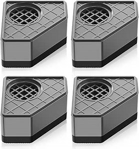 Anti Vibration Pads for Washing Machine, Shock and Noise Cancelling Rubber Mat for Washer and Dryer Isolation Dampeners Anti Slip Washing Machine Feet Pads Anti-Walk Washing Machine Stabilizer