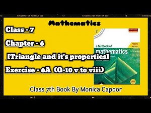 Mathematics Class 7 Solution||chapter 6, Exercise 6A(Q-10 v to viii )||Monica Capoor||Magic Of Maths