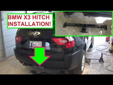 BMW X3 E83 Trailer Hitch Installation. How to install Trailer Hitch Receiver BMW X3