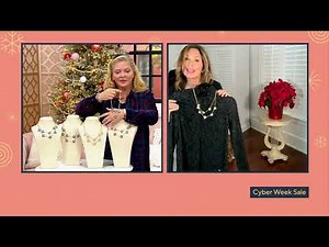 Susan Graver Multi-Strand Simulated Pearl & Crystal Necklace on QVC