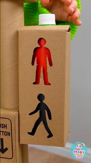 🚦 Light Up Your Playtime! DIY Stop & Go Adventure! 😄✨