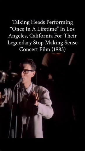 9.5K views · 9.2K reactions | DAVID BYRNE’S erratic dance moves in the ONCE IN A LIFETIME music video for TALKING HEADS were inspired by footage of preachers and people in trances at religious ceremonies. He studied these movements to capture a surreal, spiritual energy that matched the song’s themes of identity and existential confusion | Bacton | Facebook
